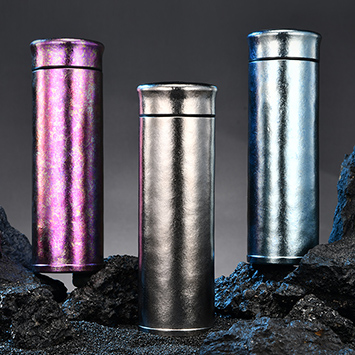 Pure titanium insulated straight cup