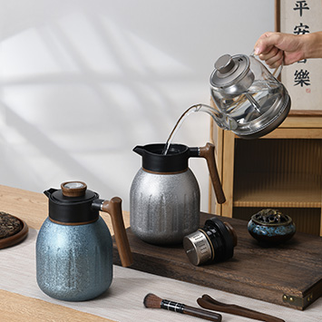 纯钛茶叶壶